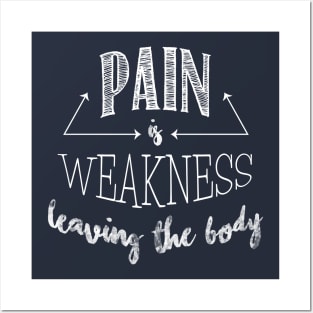 Pain is Weakness Posters and Art